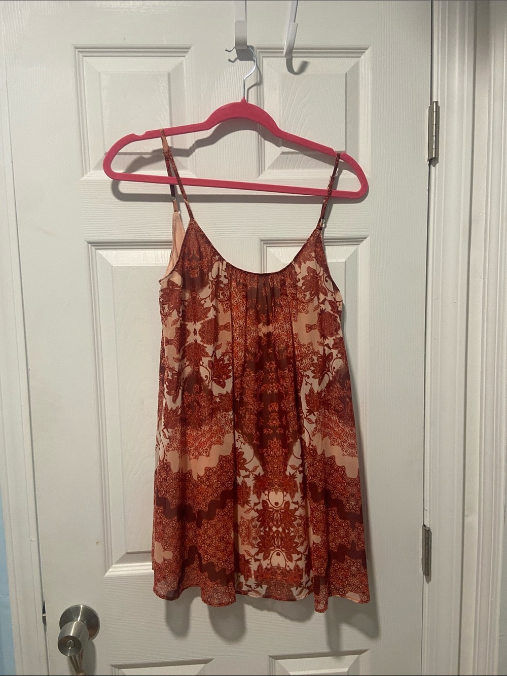 Show Me Your MuMu Rust Red Floral Print Cami